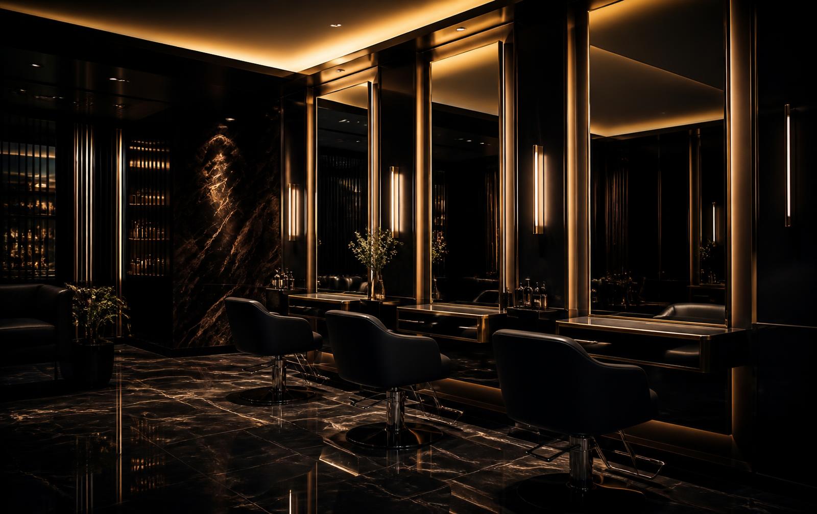 Upscale hair salon from the Solvixhairshop network